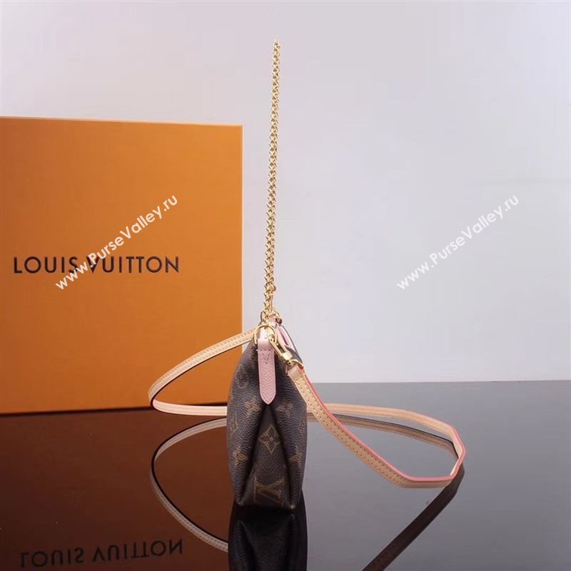 LV Louis Vuitton M44037 Pallas Clutch Bag Monogram Handbag Pink