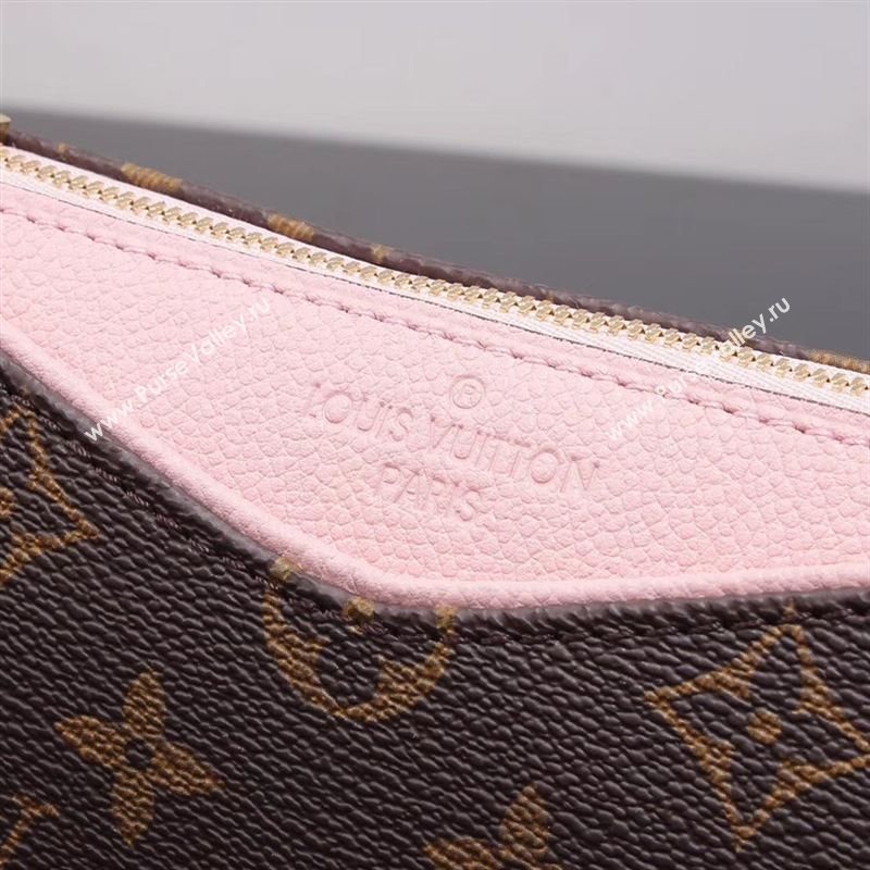 LV Louis Vuitton M44037 Pallas Clutch Bag Monogram Handbag Pink