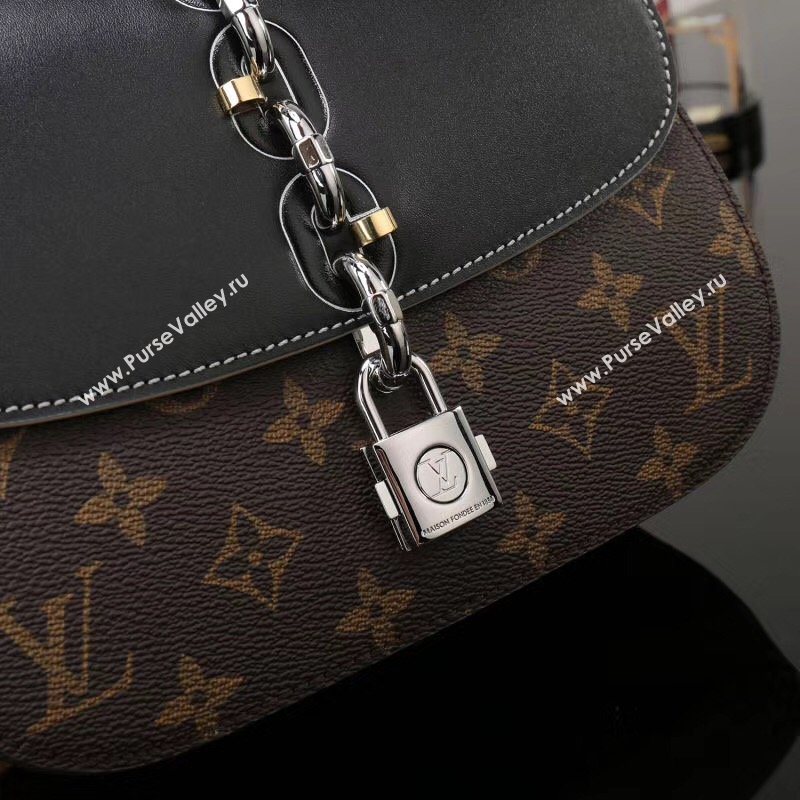 LV Louis Vuitton M44115 Chain It Bag Monogram Leather Handbag Black