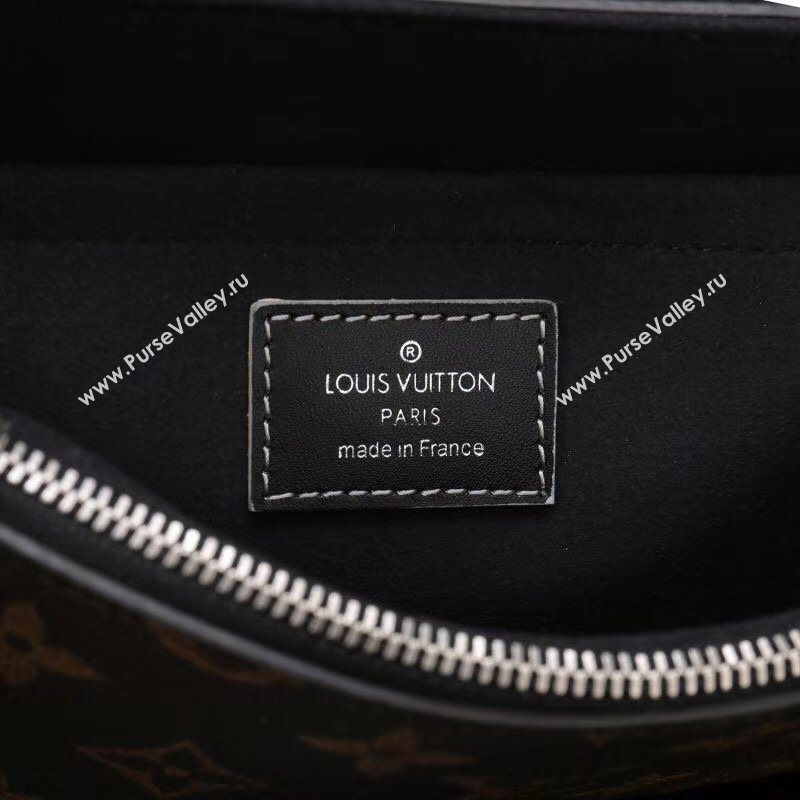 LV Louis Vuitton M44115 Chain It Bag Monogram Leather Handbag Black