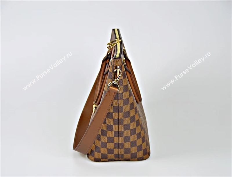 LV Louis Vuitton N63169 Damier Tote Handbag Belmont 24-hour Bag Brown