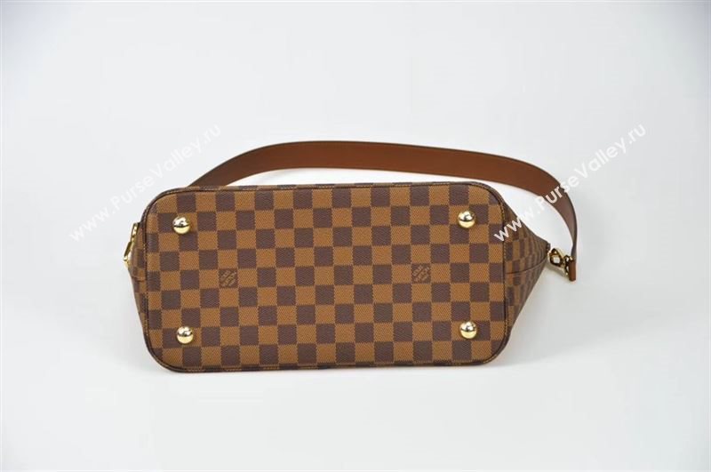 LV Louis Vuitton N63169 Damier Tote Handbag Belmont 24-hour Bag Brown