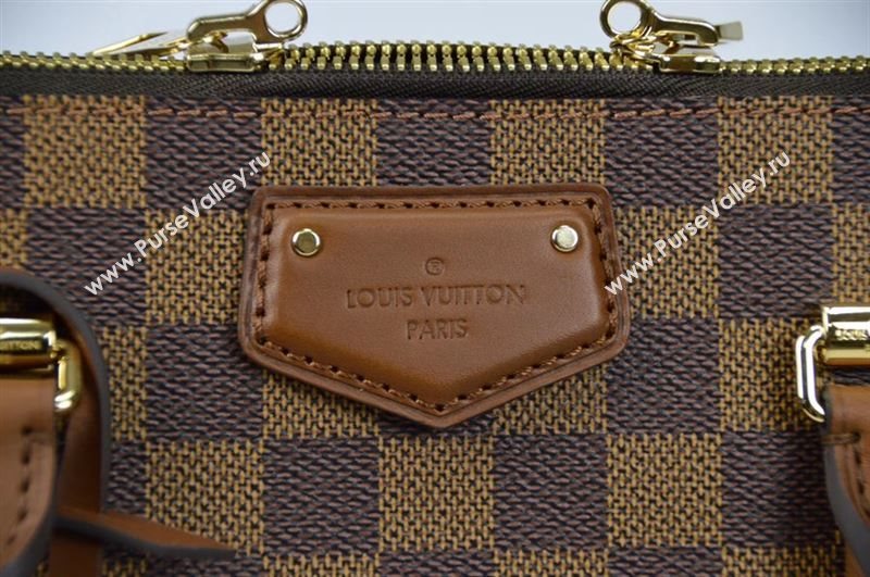 LV Louis Vuitton N63169 Damier Tote Handbag Belmont 24-hour Bag Brown