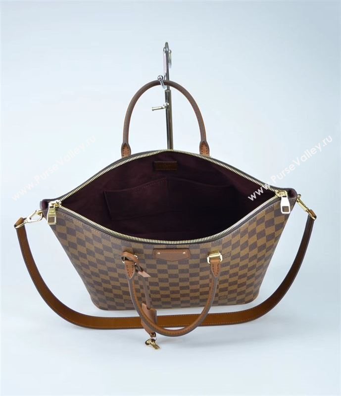 LV Louis Vuitton N63169 Damier Tote Handbag Belmont 24-hour Bag Brown