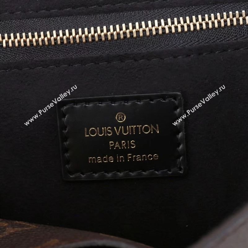 LV Louis Vuitton Monogram One Handle Bag M43125 Epi Leather Handbag Black