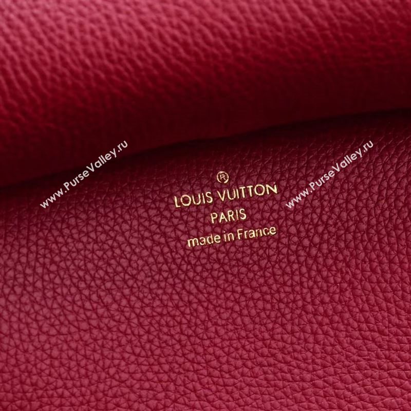 LV Louis Vuitton Monogram Brittany Handbag M42270 Leather Bag Red