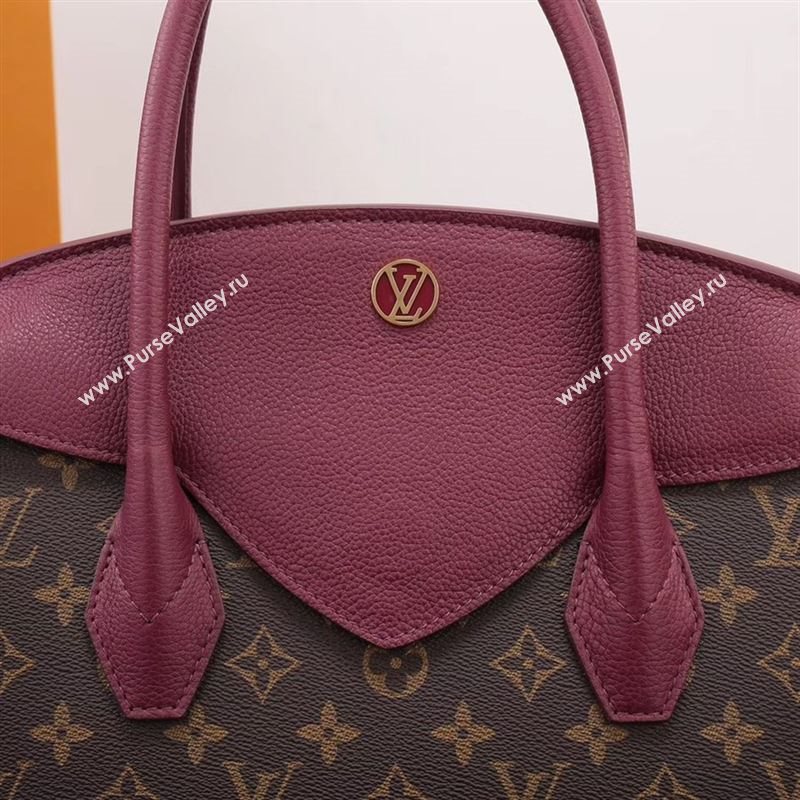 LV Louis Vuitton Monogram Brittany Handbag M42271 Leather Bag Maroon