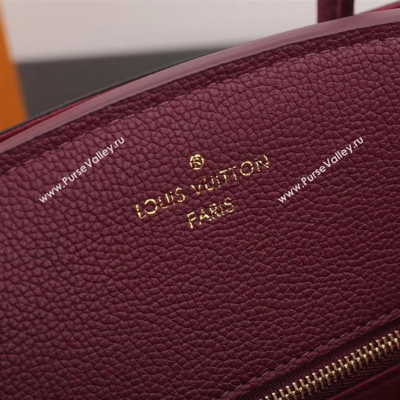 LV Louis Vuitton Monogram Brittany Handbag M42271 Leather Bag Maroon