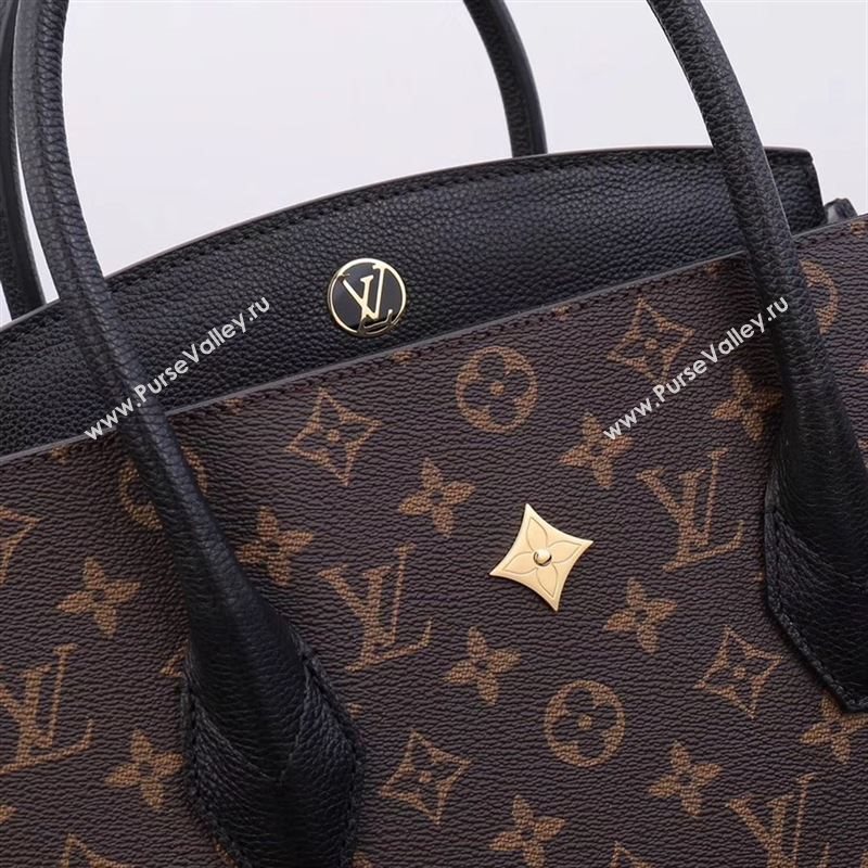 LV Louis Vuitton Monogram Brittany Handbag M42269 Leather Bag Black