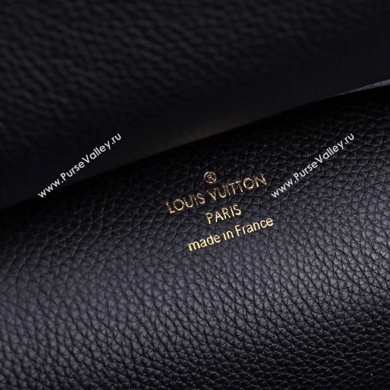 LV Louis Vuitton Monogram Brittany Handbag M42269 Leather Bag Black