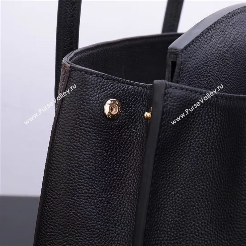 LV Louis Vuitton Monogram Brittany Handbag M42269 Leather Bag Black