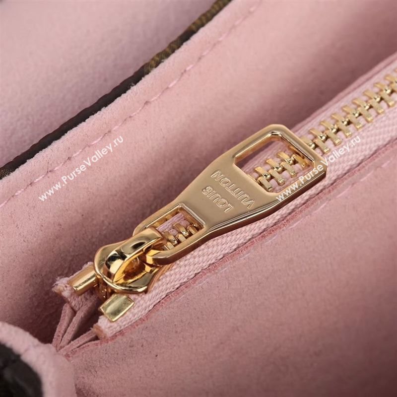 LV Louis Vuitton Pallas Chain Handbag M40543 Monogram Leather Bag Pink