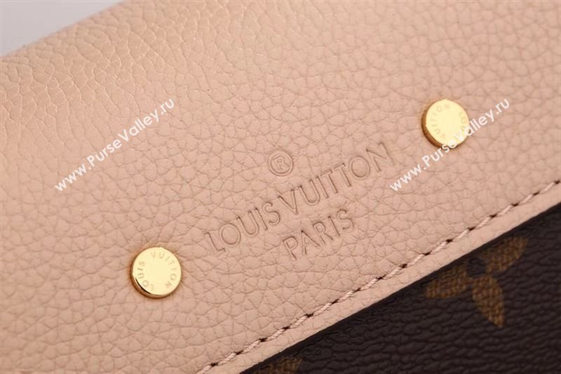 LV Louis Vuitton Pallas Chain Handbag M50069 Monogram Leather Bag Beige