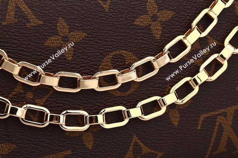 LV Louis Vuitton Pallas Chain Handbag M50069 Monogram Leather Bag Beige