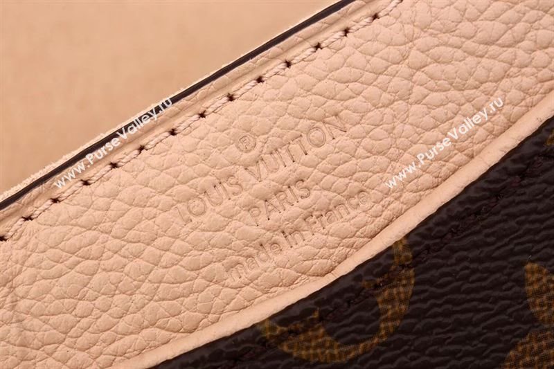 LV Louis Vuitton Pallas Chain Handbag M50069 Monogram Leather Bag Beige