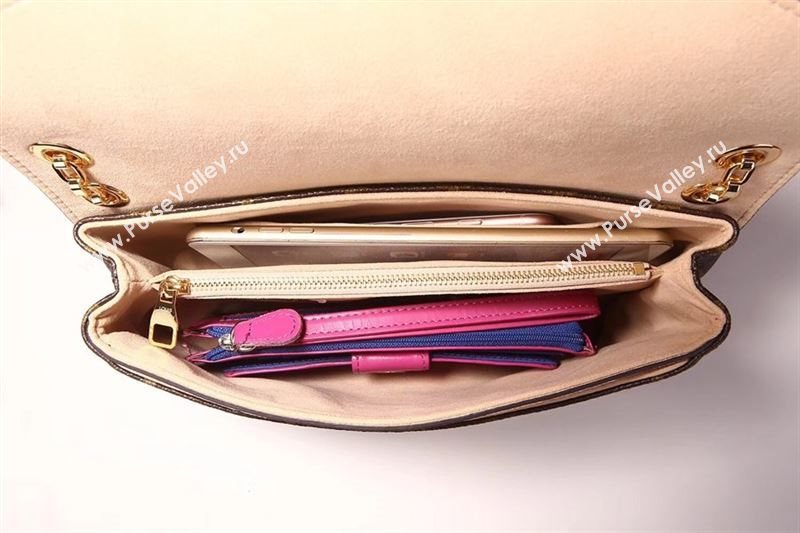 LV Louis Vuitton Pallas Chain Handbag M50069 Monogram Leather Bag Beige