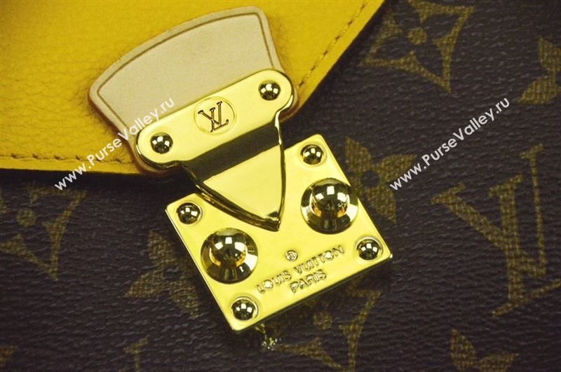 LV Louis Vuitton Pallas Chain Handbag M41246 Monogram Leather Bag Yellow