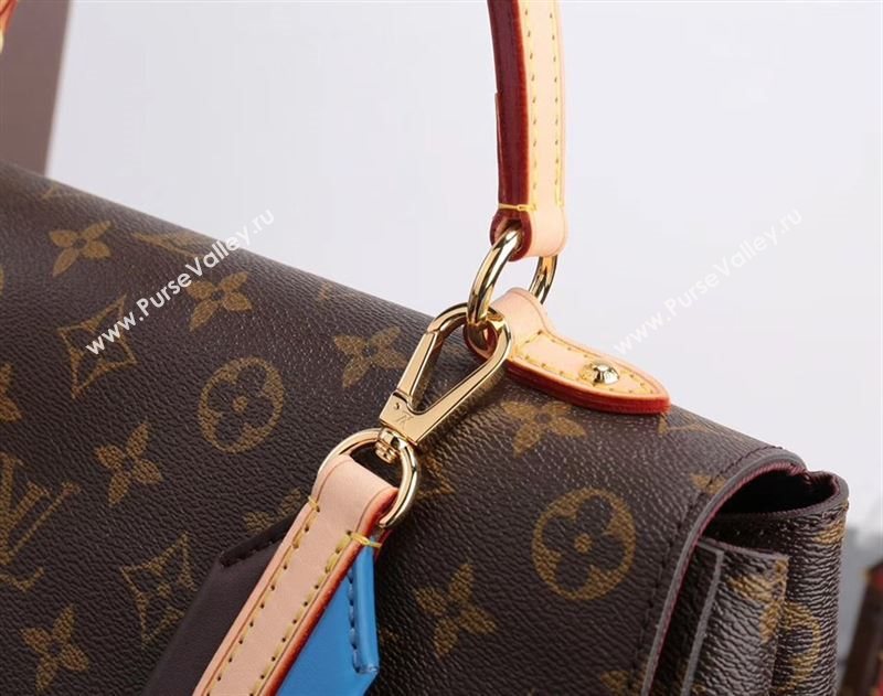 LV Louis Vuitton Cluny Medium Handbag M42735 Monogram Bag Blue