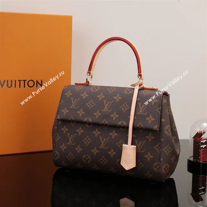 LV Louis Vuitton Cluny BB Handbag M43401 Monogram Shoulder Bag Pink