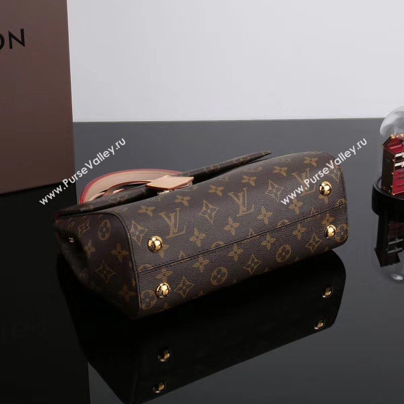 LV Louis Vuitton Cluny BB Handbag M42738 Monogram Shoulder Bag Wine