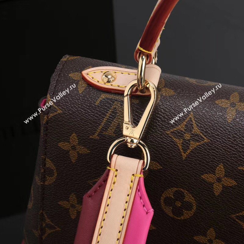 LV Louis Vuitton Cluny BB Handbag M42738 Monogram Shoulder Bag Wine