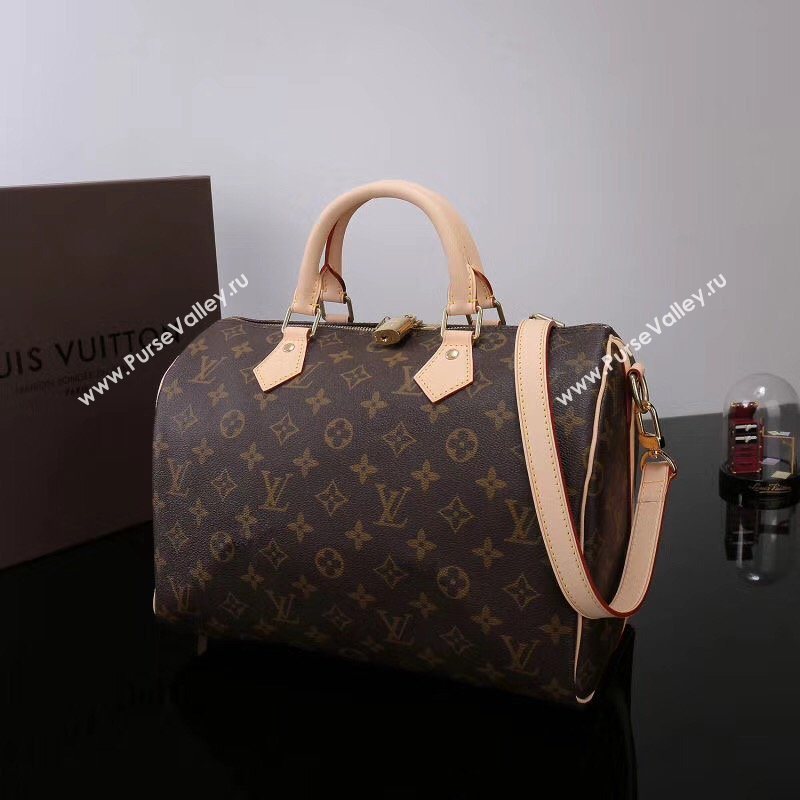 LV Louis Vuitton Speedy 30 Bag M41112 Monogram Handbag Brown