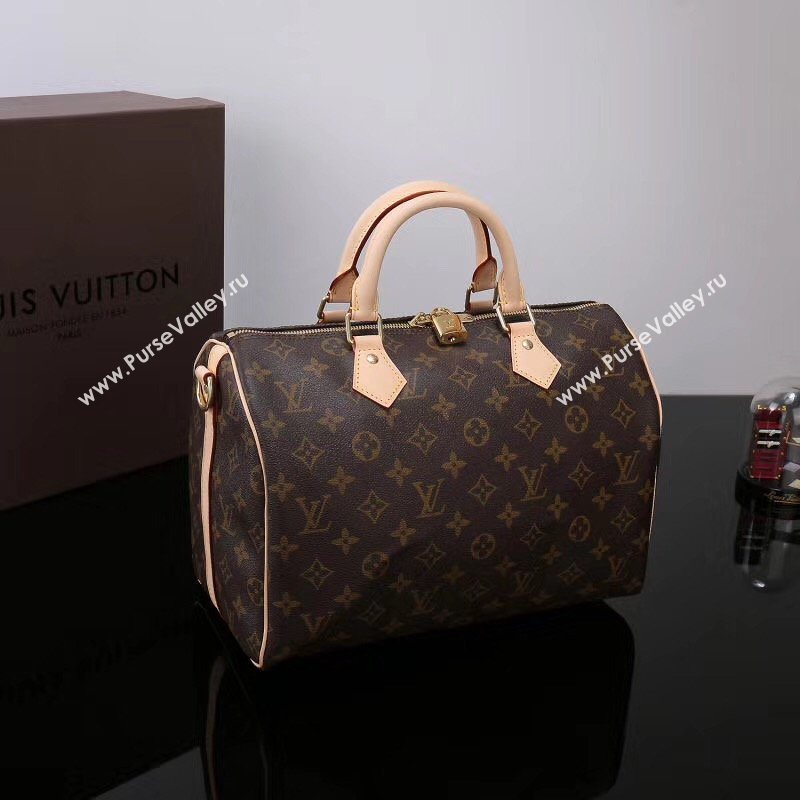 LV Louis Vuitton Speedy 30 Bag M41112 Monogram Handbag Brown