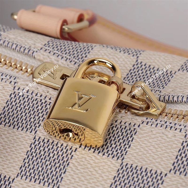 LV Louis Vuitton Speedy 25 Bag N41374 Damier Handbag White