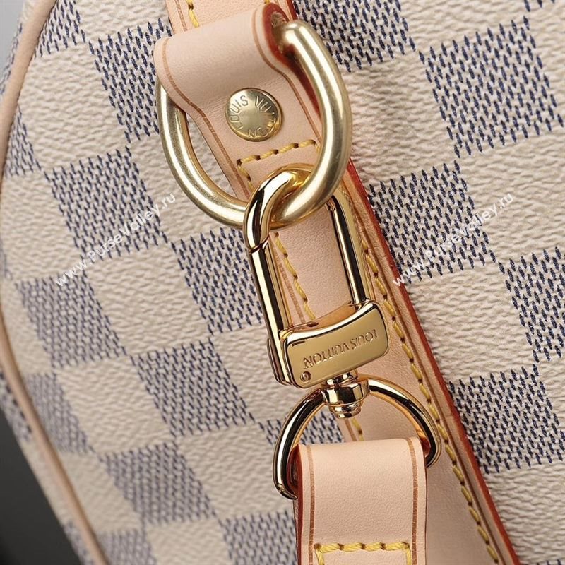 LV Louis Vuitton Speedy 25 Bag N41374 Damier Handbag White