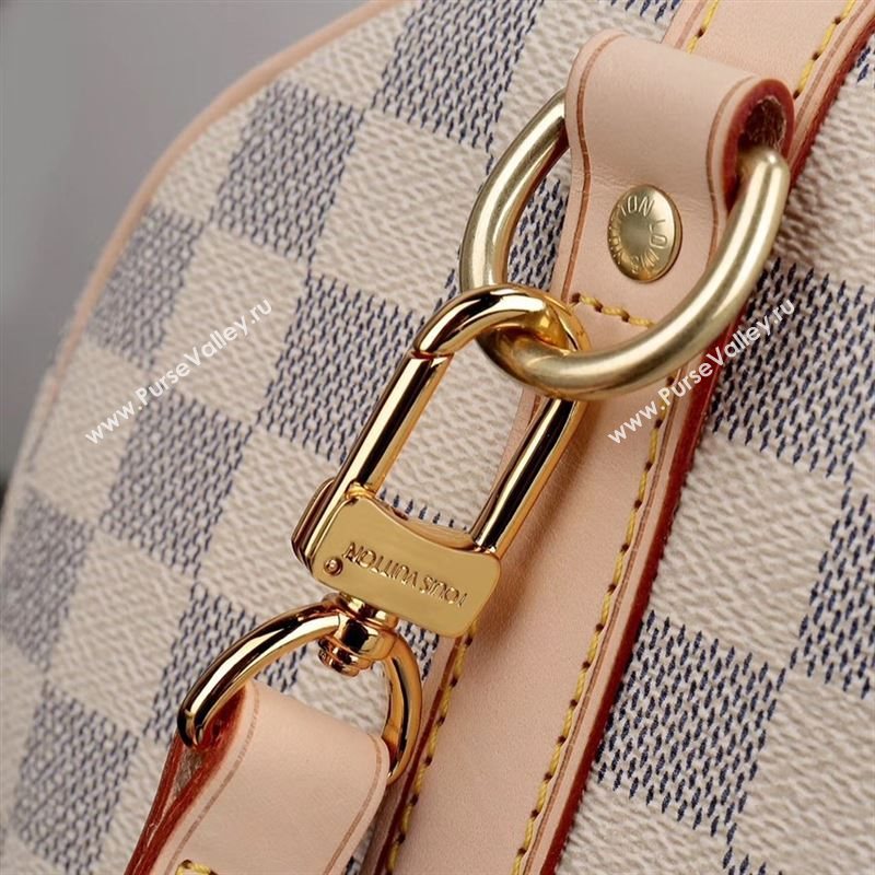 LV Louis Vuitton Speedy 35 Bag N41372 Damier Handbag White