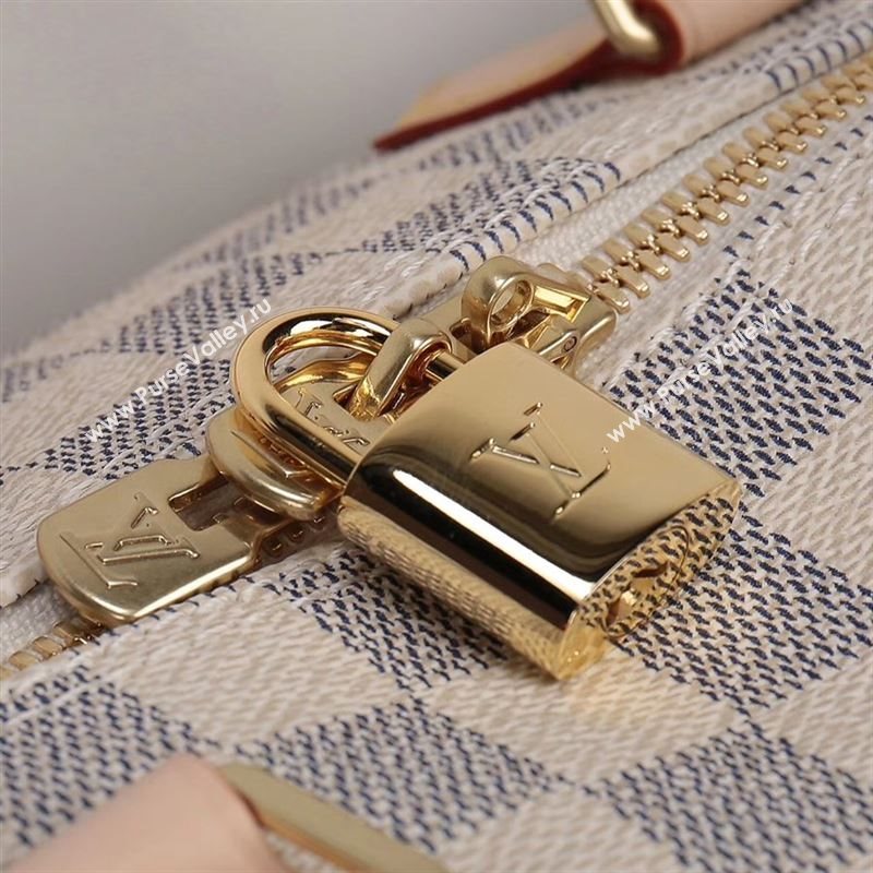 LV Louis Vuitton Speedy 35 Bag N41372 Damier Handbag White