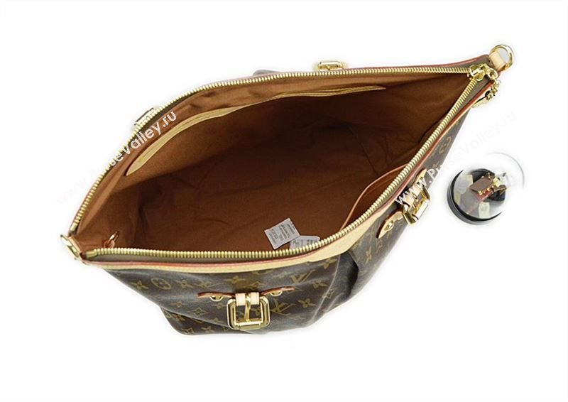 LV Louis Vuitton Menilmontant Bag M40146 Monogram Handbag Brown