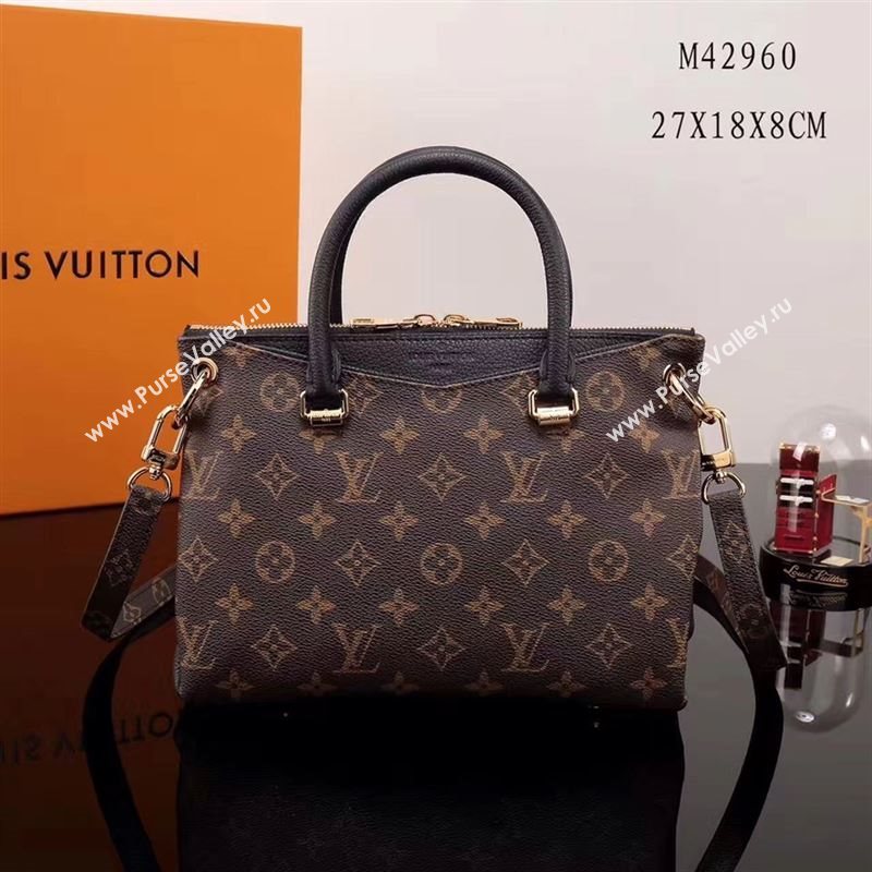 LV Louis Vuitton Monogram Pallas BB Handbag M42960 Shoulder Bag Black