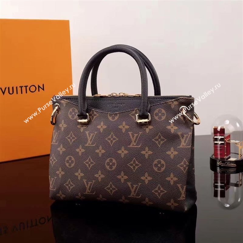 LV Louis Vuitton Monogram Pallas BB Handbag M42960 Shoulder Bag Black