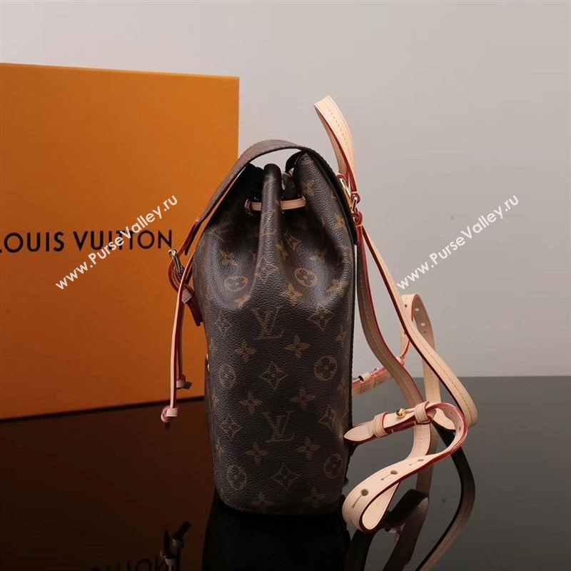 LV Louis Vuitton Monogram Montsouris Backpack M43431 Shoulder Bag Brown