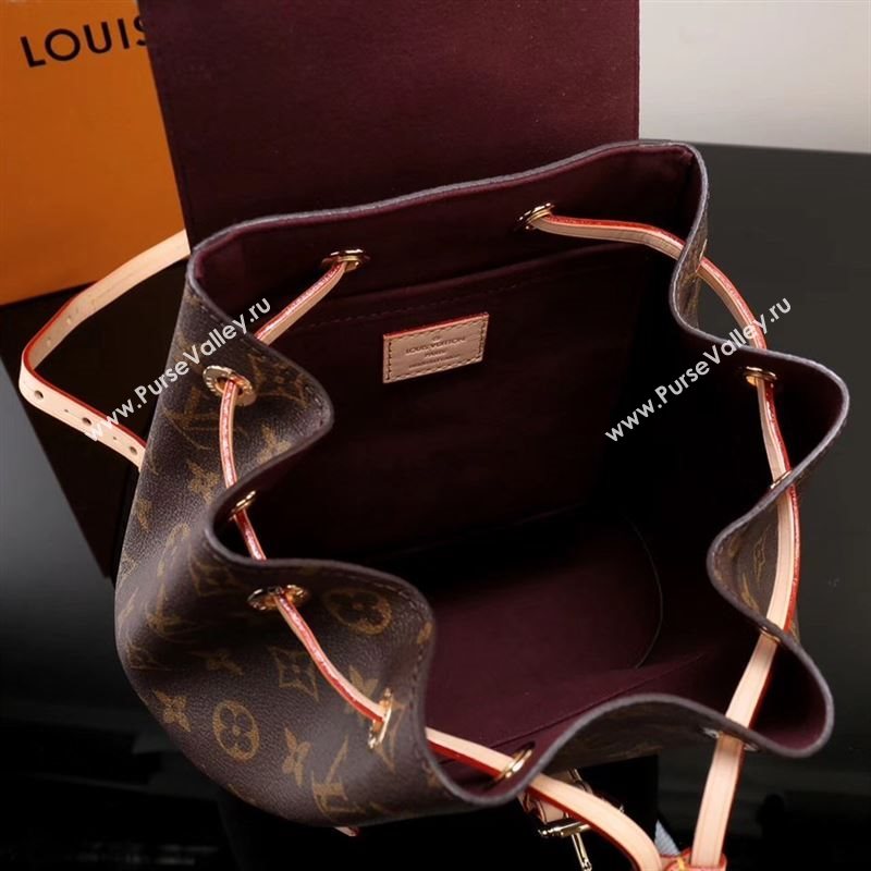 LV Louis Vuitton Monogram Montsouris Backpack M43431 Shoulder Bag Brown