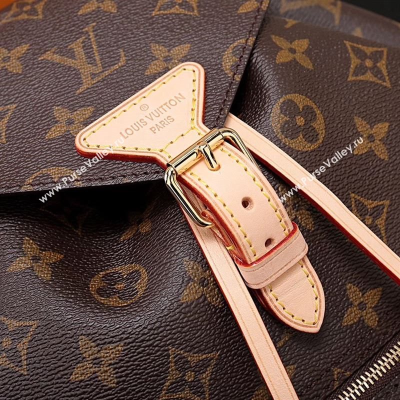 LV Louis Vuitton Monogram Montsouris Backpack M43431 Shoulder Bag Brown