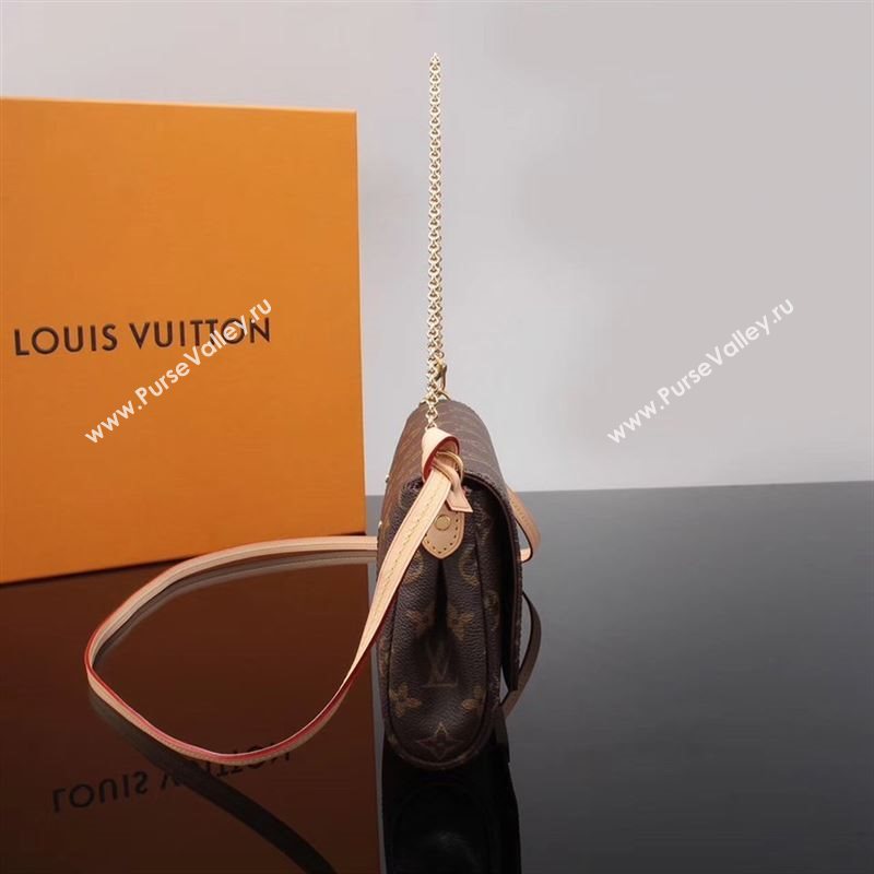 LV Louis Vuitton Monogram Shoulder Bag AM40718 Handbag Brown