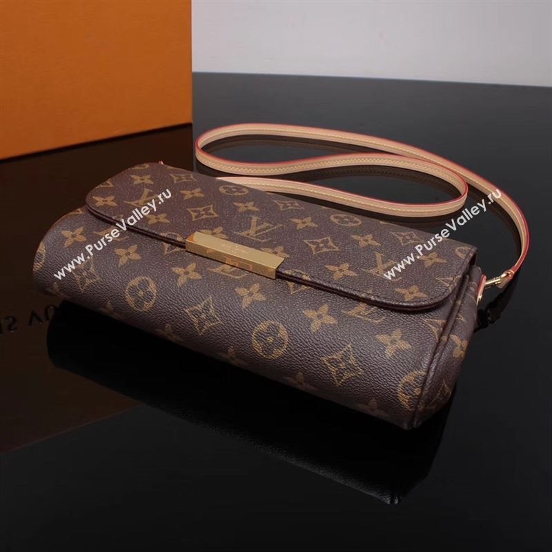 LV Louis Vuitton Monogram Shoulder Bag AM40718 Handbag Brown