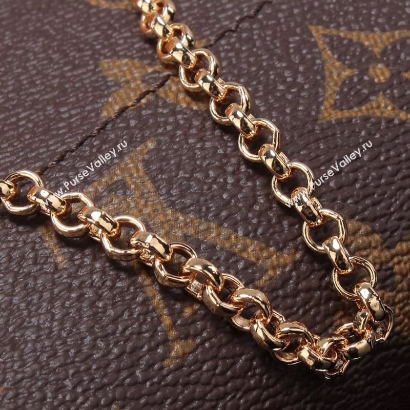 LV Louis Vuitton Monogram Shoulder Bag AM40718 Handbag Brown