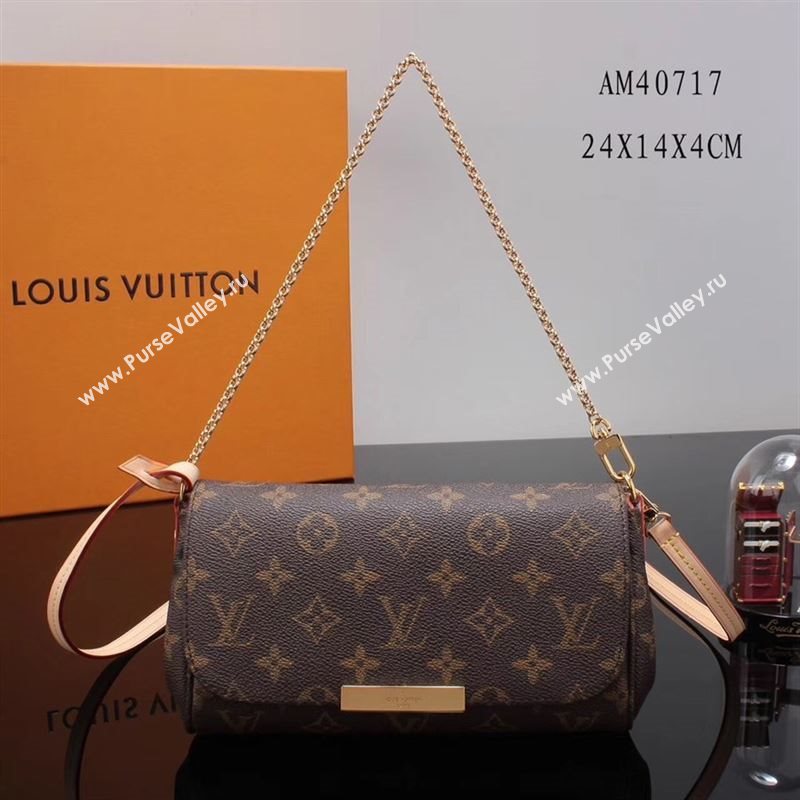 LV Louis Vuitton Monogram Small Shoulder Bag AM40717 Handbag Brown