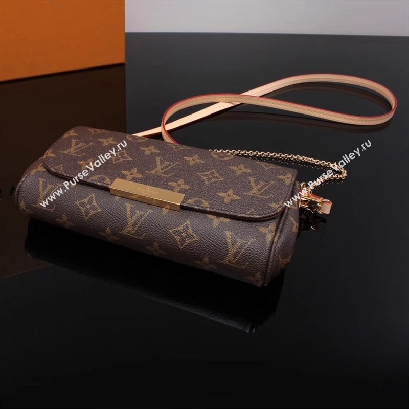 LV Louis Vuitton Monogram Small Shoulder Bag AM40717 Handbag Brown