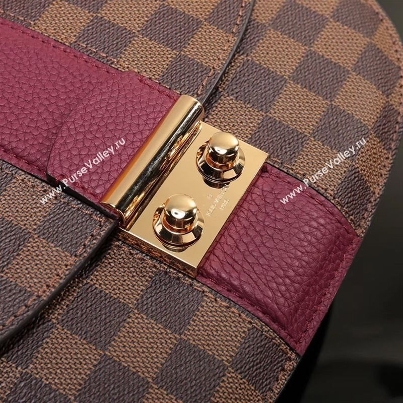 LV Louis Vuitton Monogram Wight Shoulder Bag N64420 Damier Handbag Wine