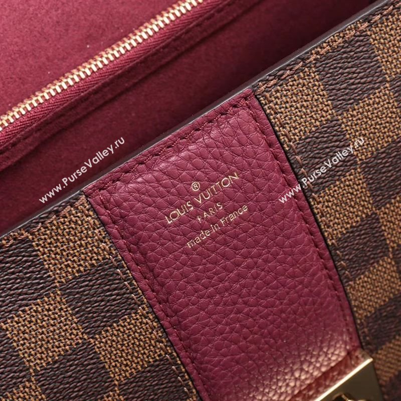 LV Louis Vuitton Monogram Wight Shoulder Bag N64420 Damier Handbag Wine