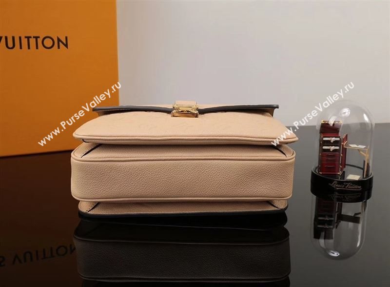 LV Louis Vuitton Pochette Metis Shoulder Bag M44072 Leather Handbag Beige
