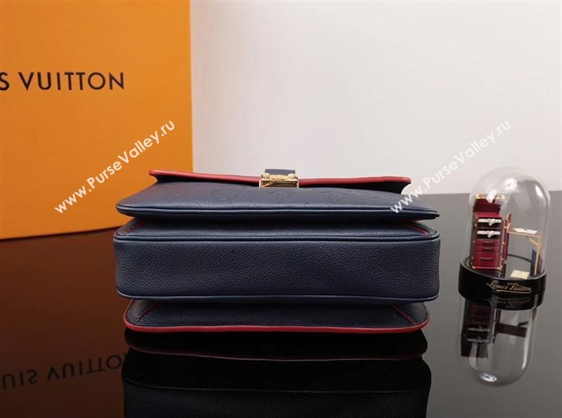 LV Louis Vuitton Pochette Metis Bag M44071 Leather Handbag Black&red