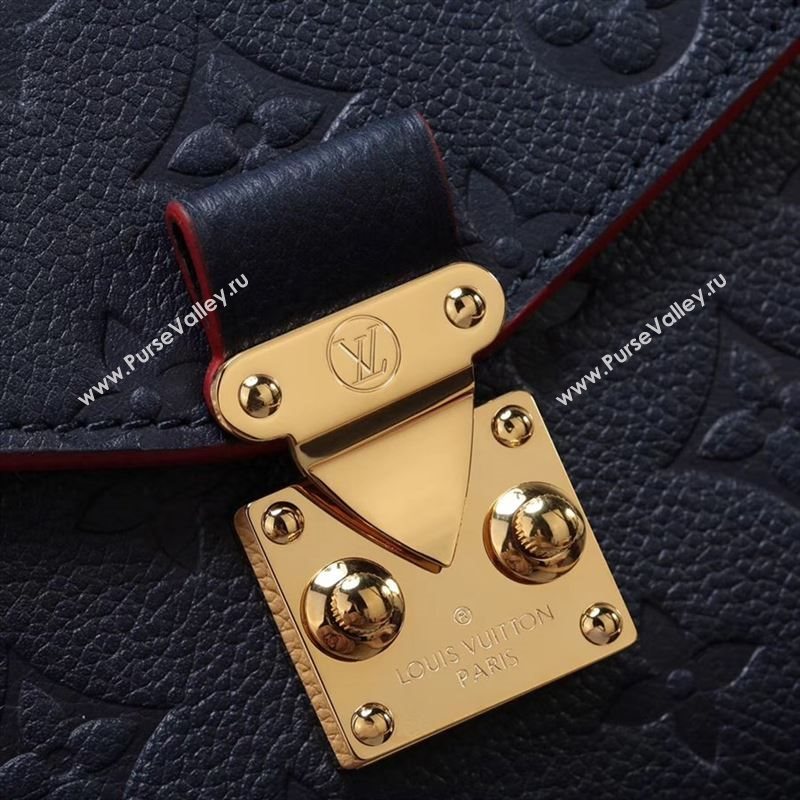 LV Louis Vuitton Pochette Metis Bag M44071 Leather Handbag Black&red