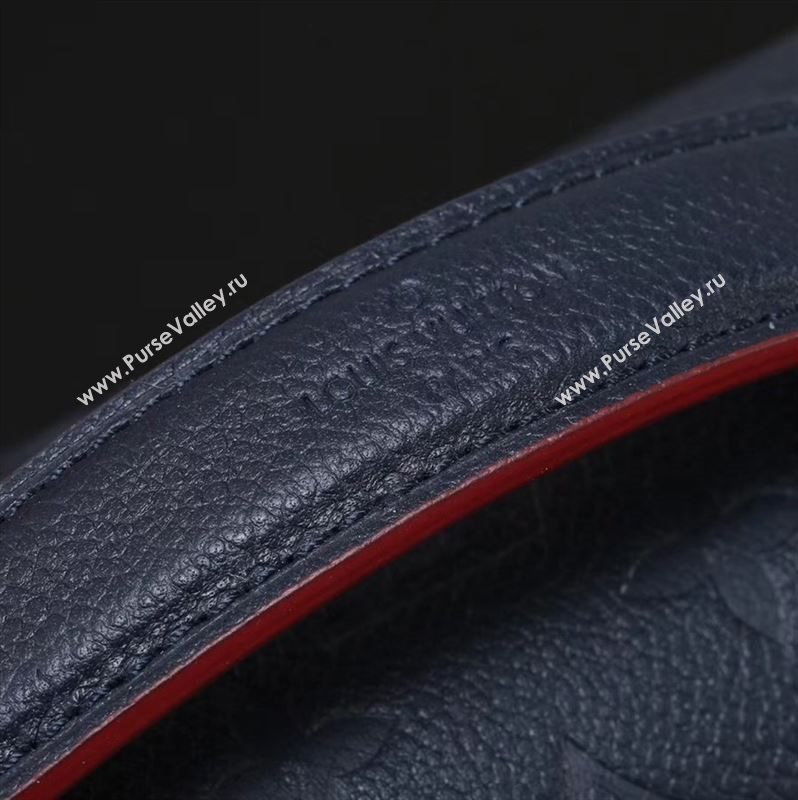 LV Louis Vuitton Pochette Metis Bag M44071 Leather Handbag Black&red