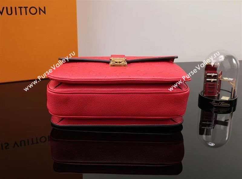 LV Louis Vuitton Pochette Metis Shoulder Bag M41488 Monogram Leather Handbag Red