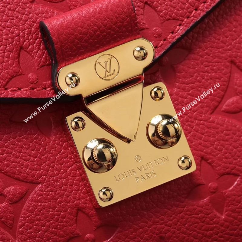 LV Louis Vuitton Pochette Metis Shoulder Bag M41488 Monogram Leather Handbag Red